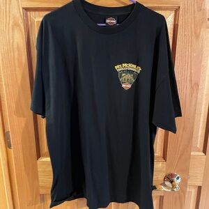 Harley-Davidson Black Tee with Mt. McKinley Logo